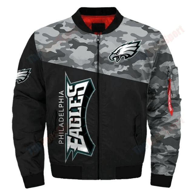 Kansas City Chiefs Football Team Bomber Jacket Full Zip Jacket For Nfl Fans Sport Casual Fashion