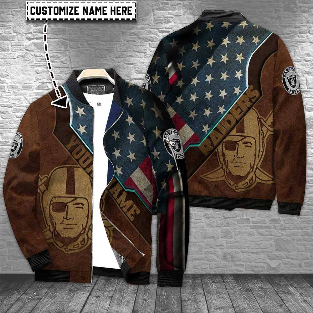 Las Vegas Raiders Nation Football League Personalized Bomber Jacket For Sport Team Fan