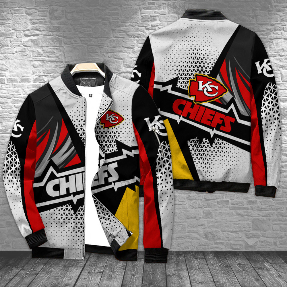 Kansas City Chiefs Full Zip Bomber Jacket Gift For Sport Team Fan