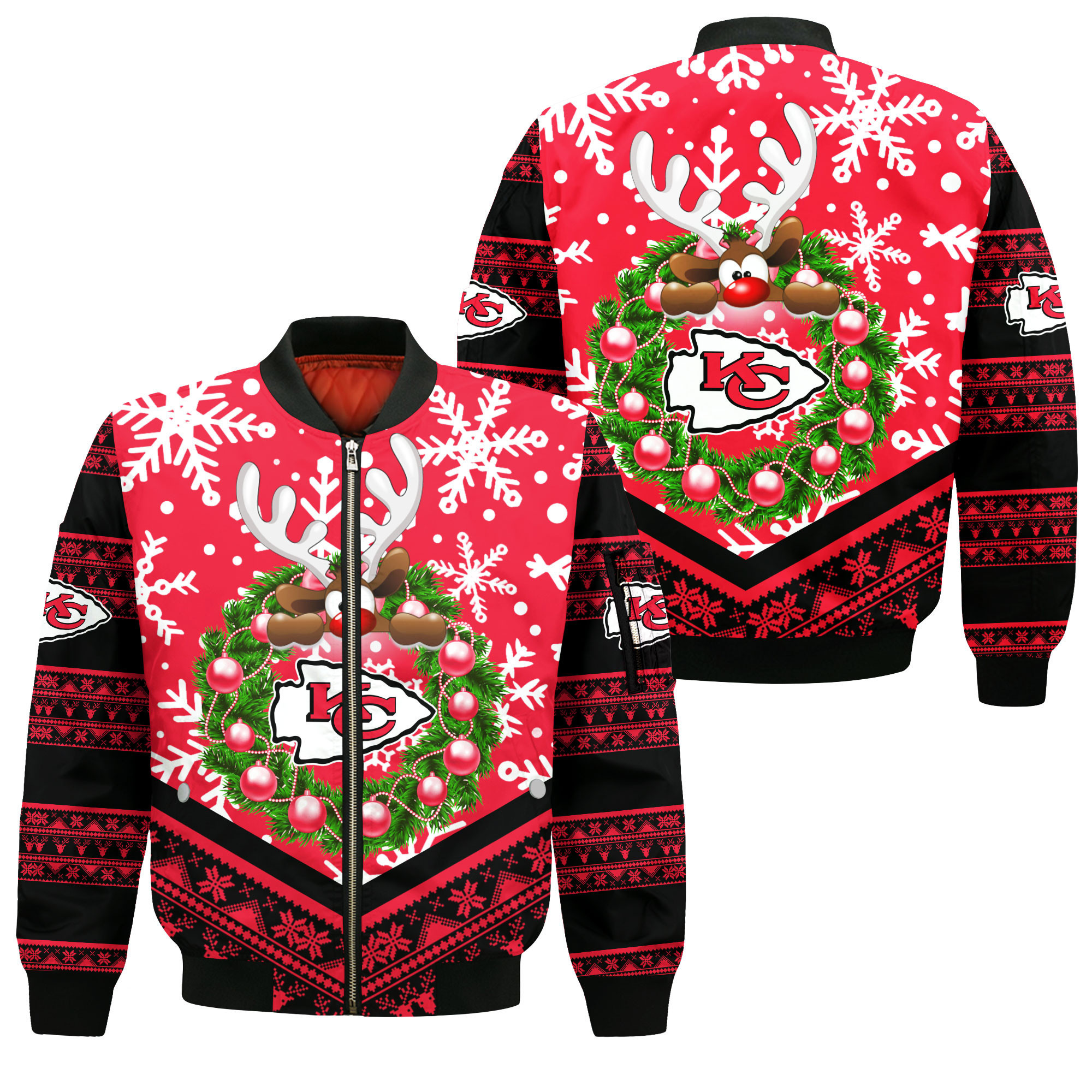 Kansas City Chiefs Full Zip Bomber Jacket