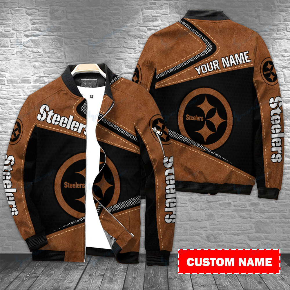 Pittsburgh Steelers Nfl Personalized Bomber Jacket Hot Gift For Sport Fans