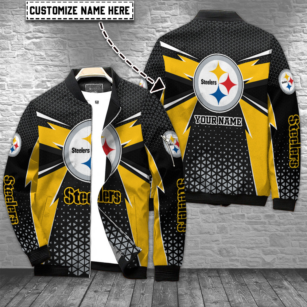 Pittsburgh Steelers Nfl Personalized Bomber Jacket Best Collection For Sport Fans