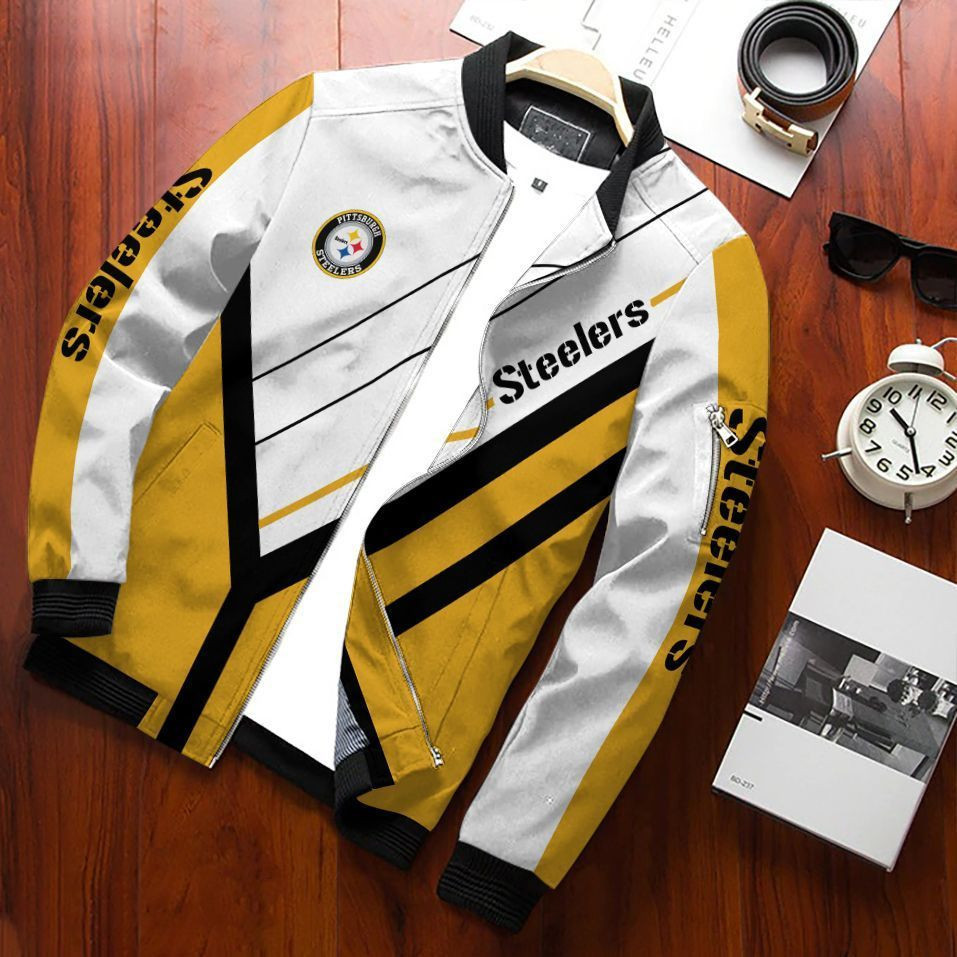 Pittsburgh Steelers Team Special Bomber Jacket Full Zipper Jacket For Nfl Fan Sport Streetwear Look