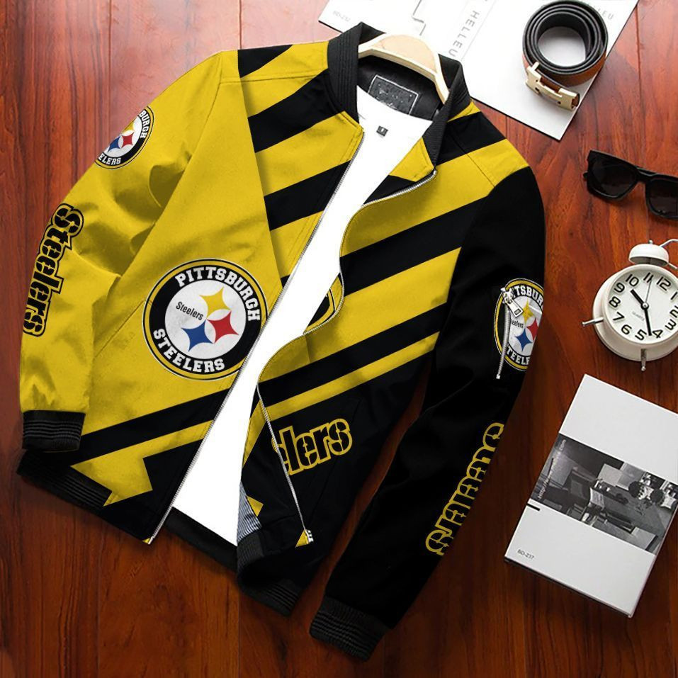Pittsburgh Steelers Team Special Bomber Jacket Full Zipper Jacket For Nfl Fan Sport Party Outfit