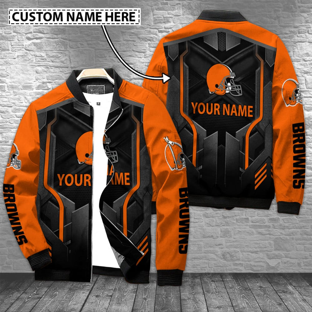 Cleveland Browns Personalized Bomber Jacket Collection For Sport Fans