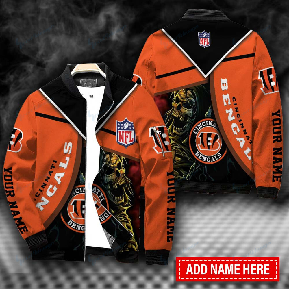 Cincinnati Bengals Football Personalized Bomber Jacket Gift For Sport Fans