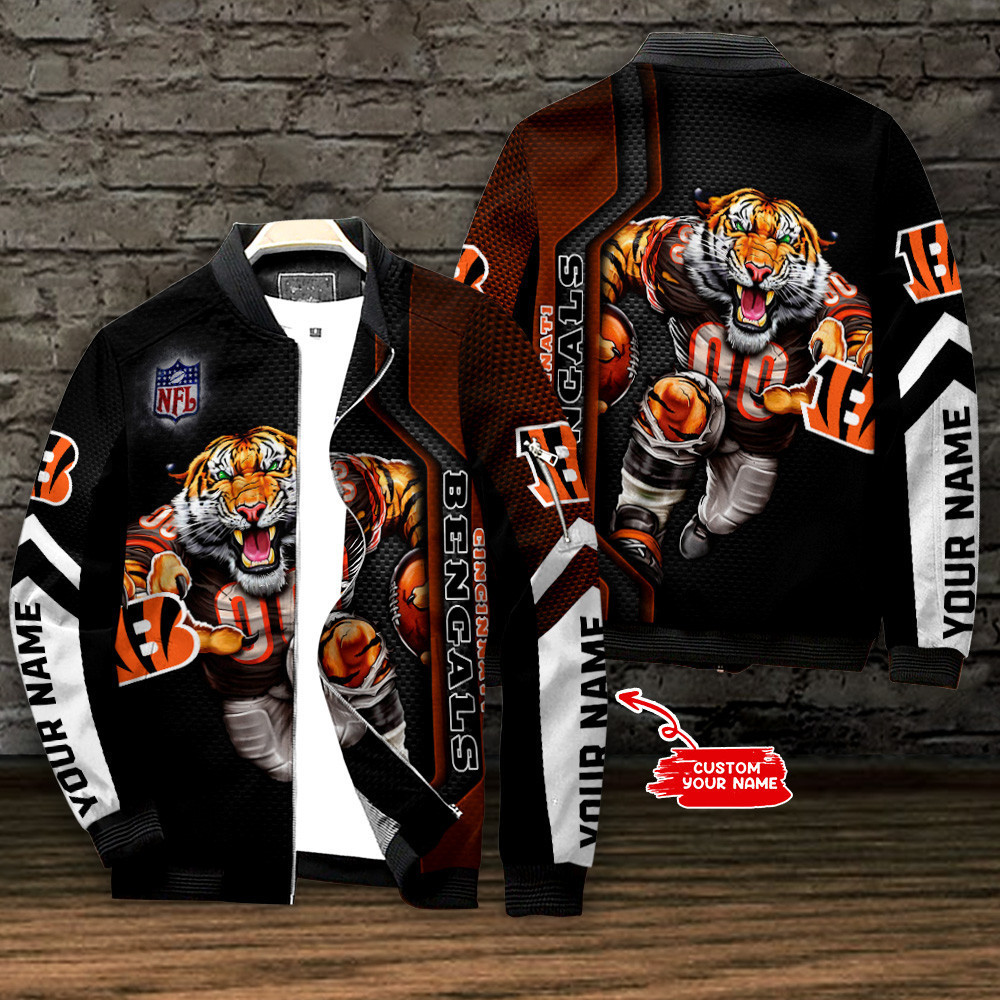 Cincinnati Bengals Nation Football League Personalized Bomber Jacket Best Collection For Sport Fans