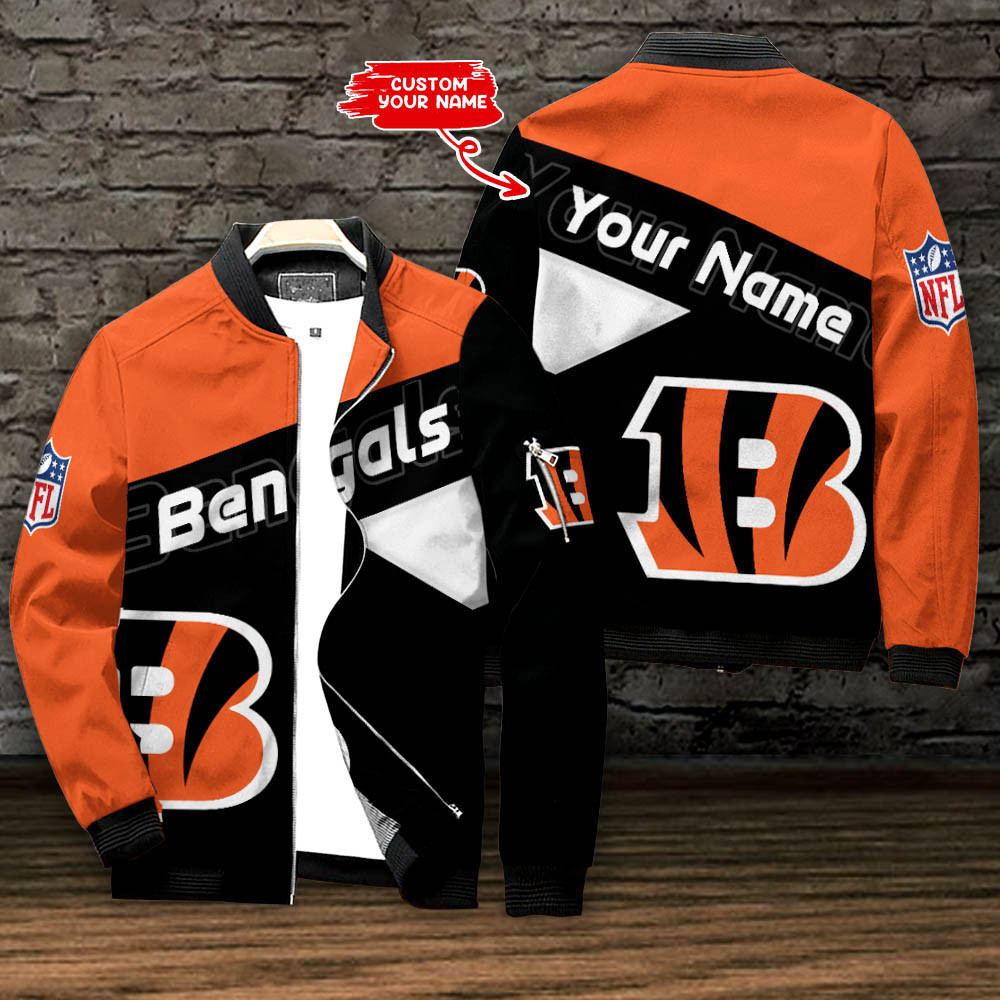 Cincinnati Bengals Nation Football League Personalized Bomber Jacket Collection For Sport Fans