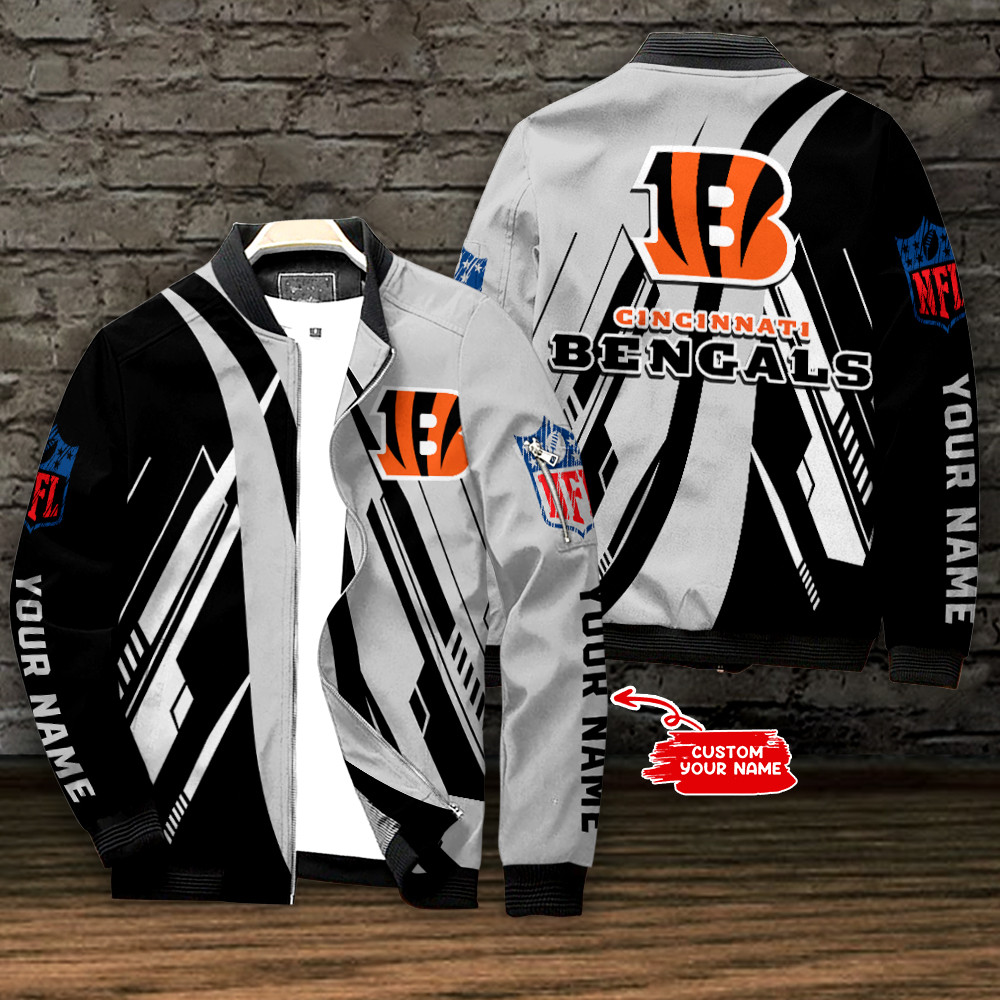 Cincinnati Bengals Nfl Personalized Bomber Jacket Best Gift For Sport Team Fan
