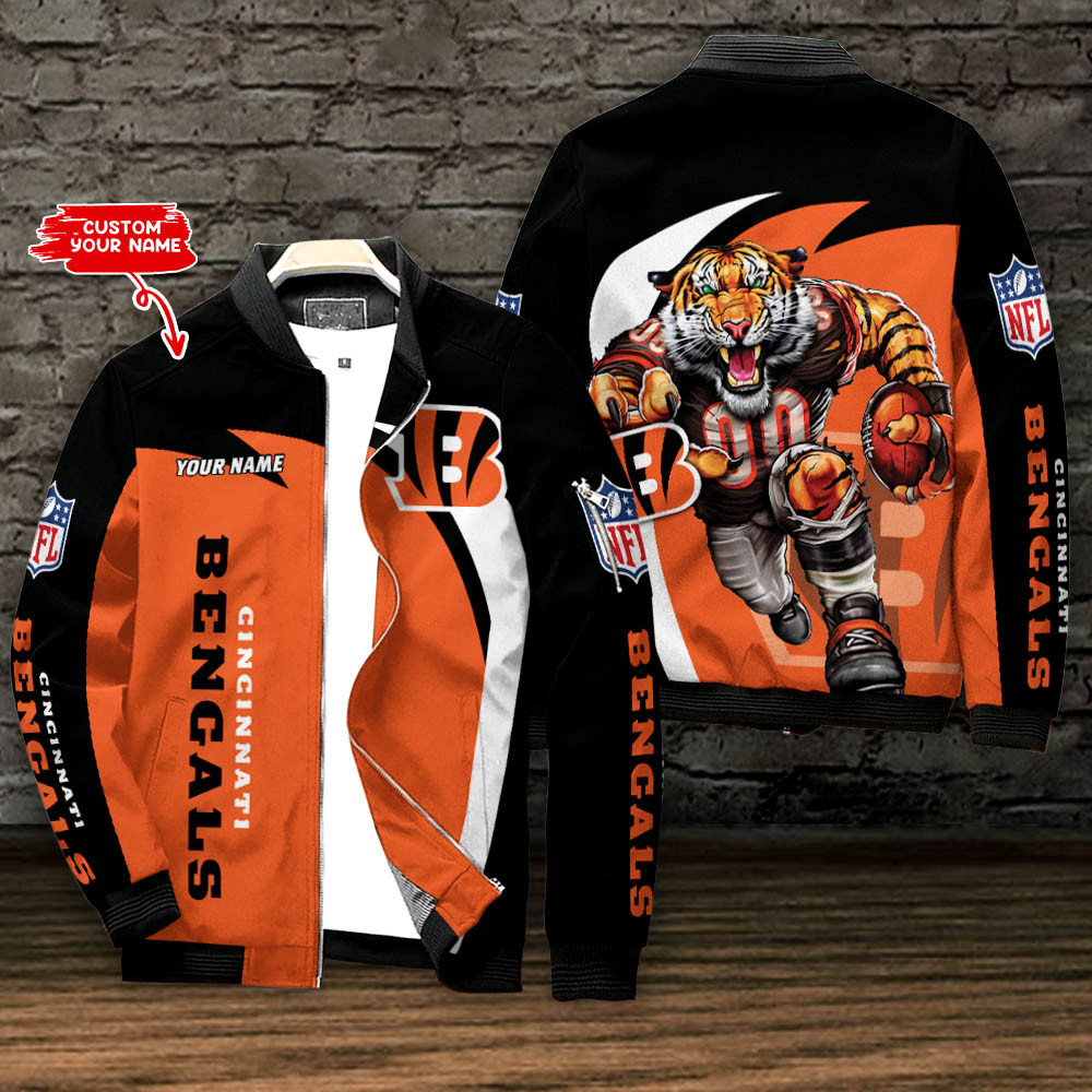Cincinnati Bengals Nation Football League Personalized Bomber Jacket Best Gift For Sport Team Fan