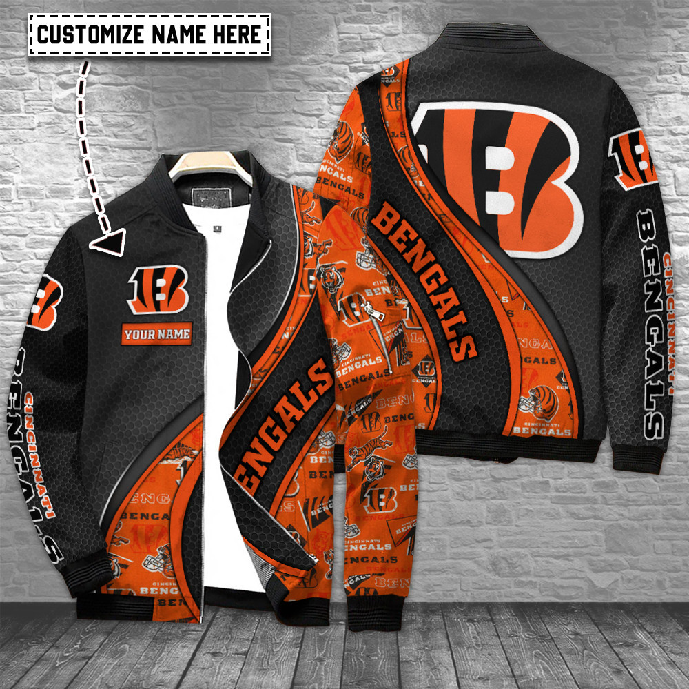 Cincinnati Bengals Nfl Personalized Bomber Jacket Collection For Sport Fans