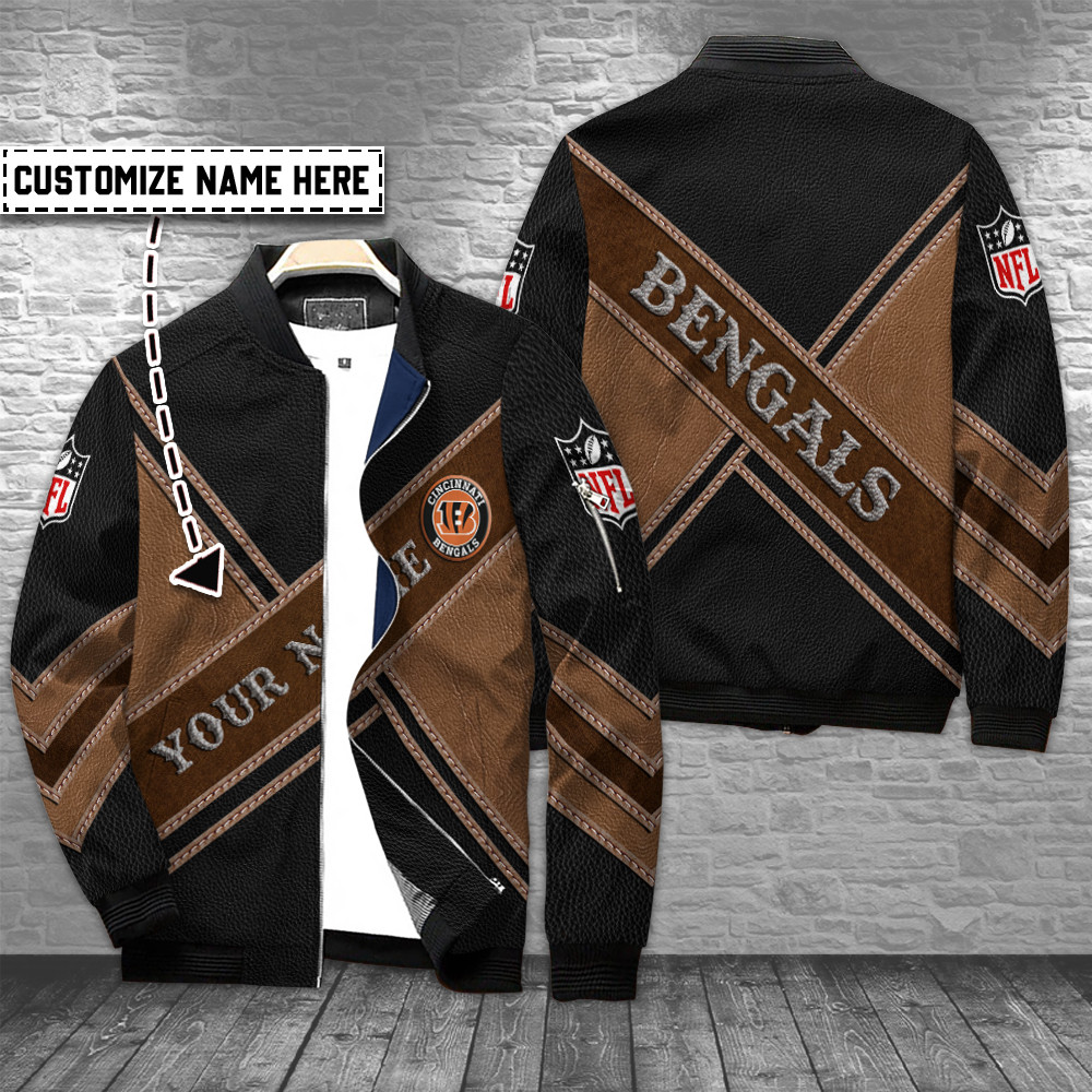 Cincinnati Bengals Football Personalized Bomber Jacket For Sport Team Fan