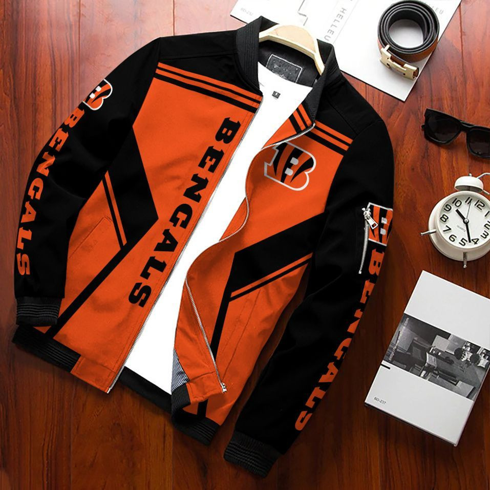 Cincinnati Bengals Zip Up Jacket For Nfl Fans Sport