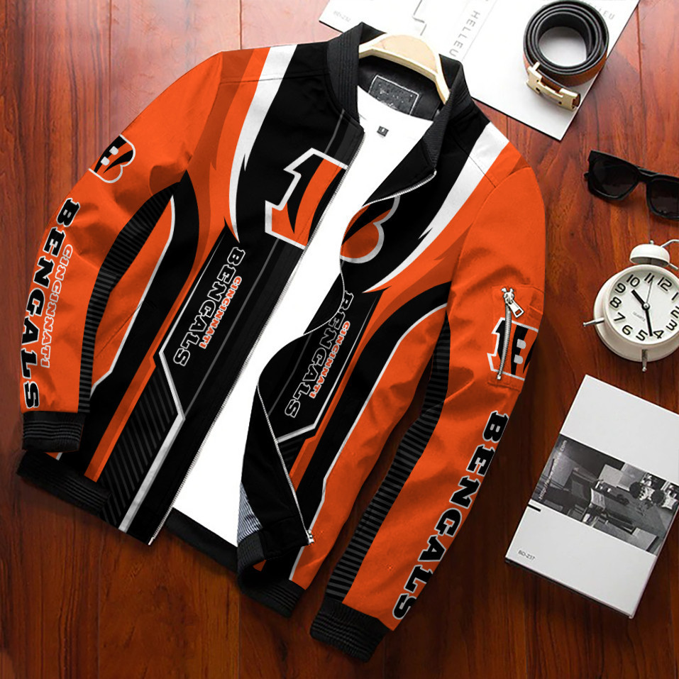 Cincinnati Bengals Special Zipper Bomber Jacket Gift For Sport Team Fan