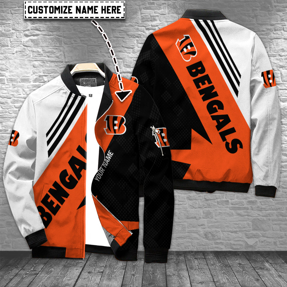 Cincinnati Bengals Personalized Bomber Jacket For Sport Team Fan