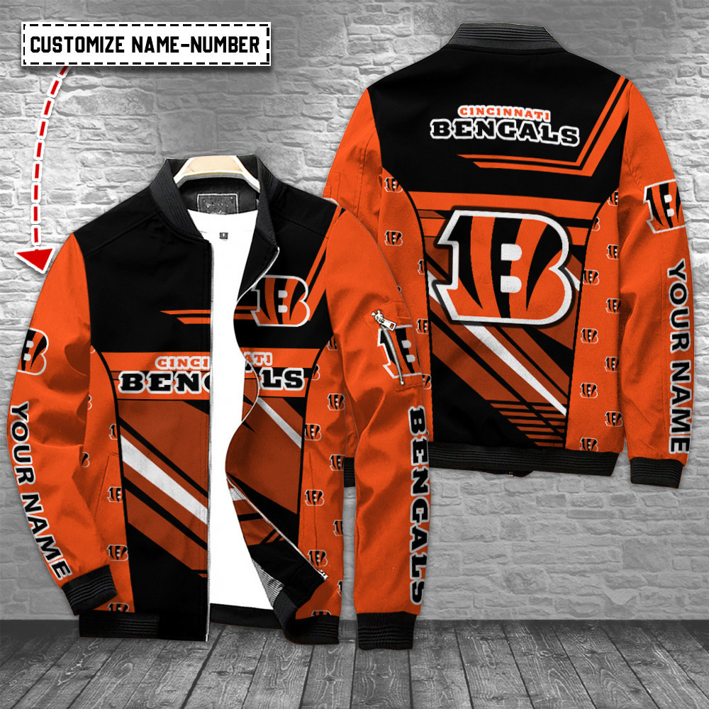 Cincinnati Bengals Personalized Bomber Jacket Gift For Sport Team Fan