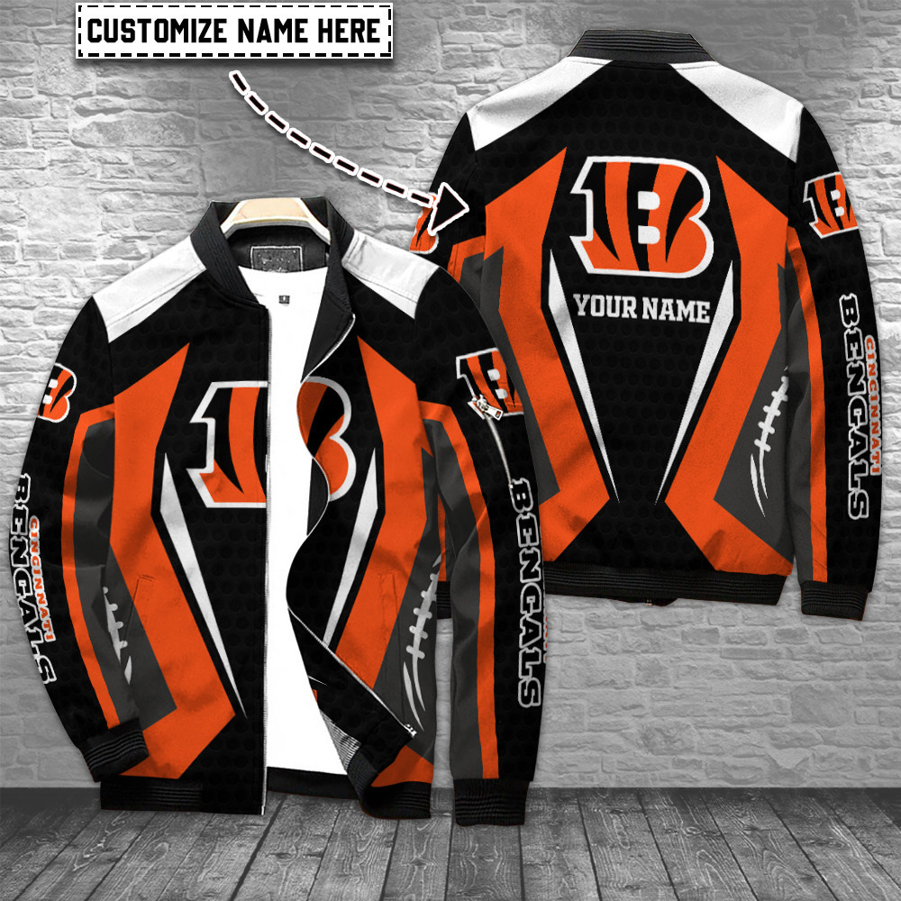 Cincinnati Bengals Personalized Special Zipper Bomber Jacket Best Gift For Sport Team Fan