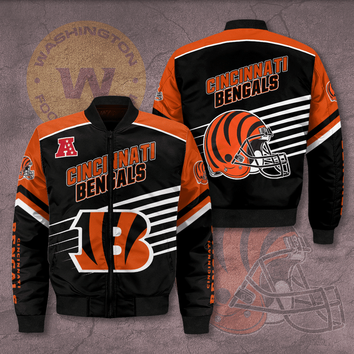 Cincinnati Bengals Full Zip Jacket For Nfl Fans Sport Team