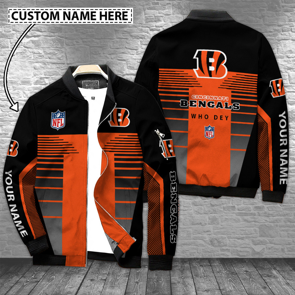 Cincinnati Bengals Personalized Bomber Jacket Collection For Sport Fans