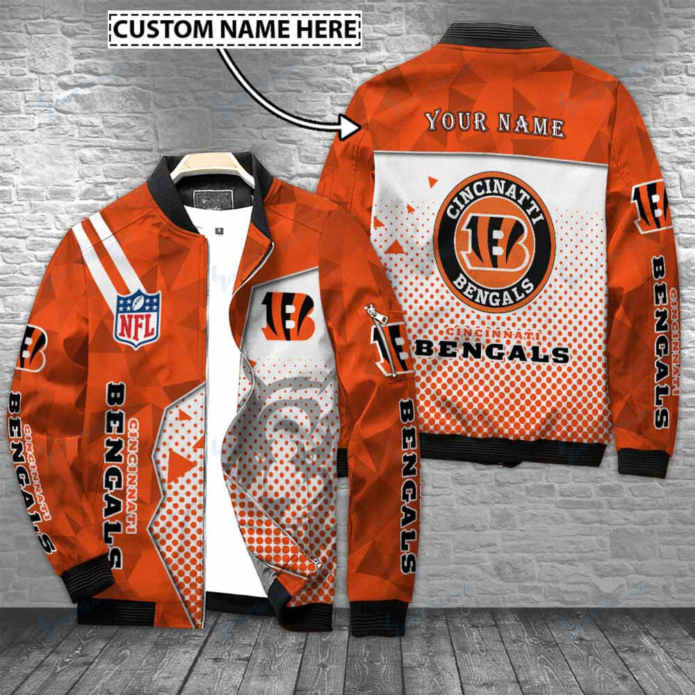 Cincinnati Bengals Nfl Personalized Bomber Jacket Gift For Sport Fans
