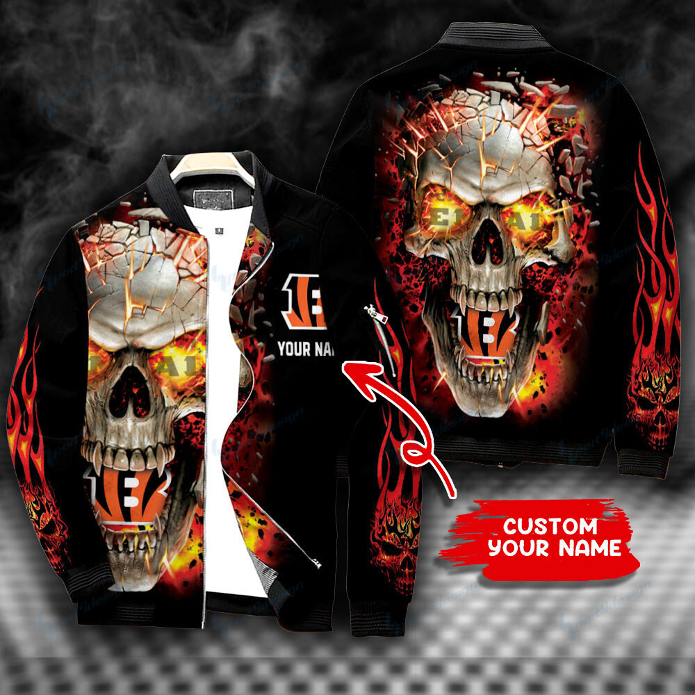 Cincinnati Bengals Nfl Personalized Bomber Jacket Hot Gift For Sport Fans