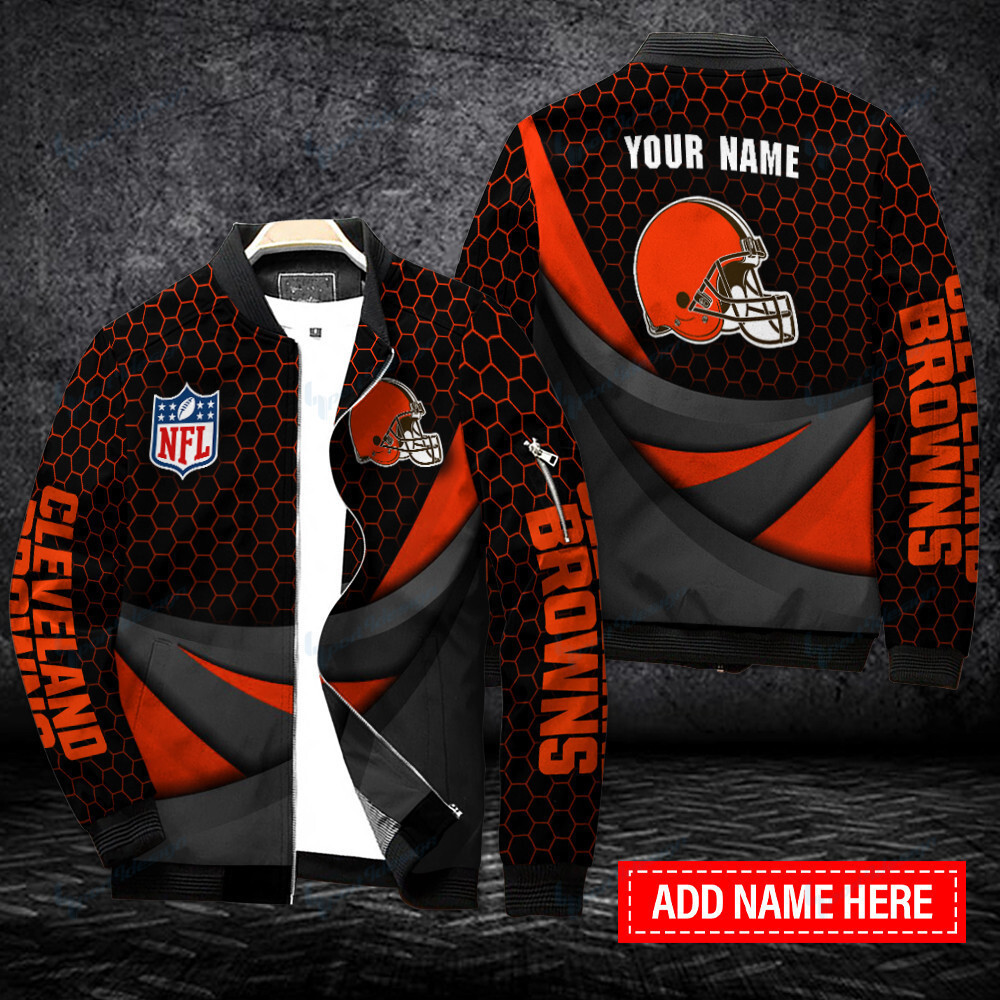 Cleveland Browns Personalized Bomber Jacket Gift For Sport Fans