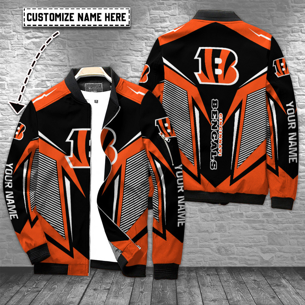 Cincinnati Bengals Football Leaguepersonalized Bomber Jacket Best Gift For Sport Team Fan