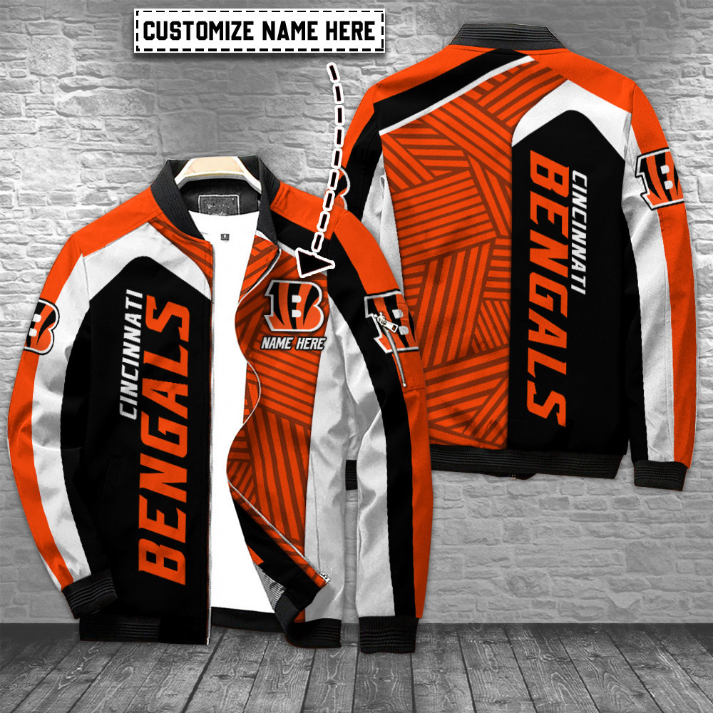 Cincinnati Bengals Football Personalized Bomber Jacket Best Collection For Sport Fans