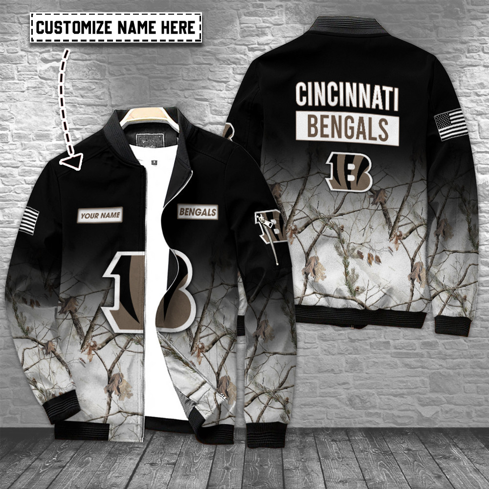 Cincinnati Bengals Football Leaguepersonalized Bomber Jacket Collection For Sport Fans