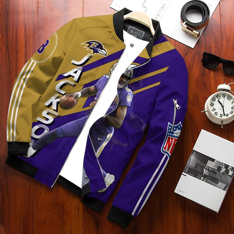 Lamar Jackson Baltimore Ravens Bomber Jacket