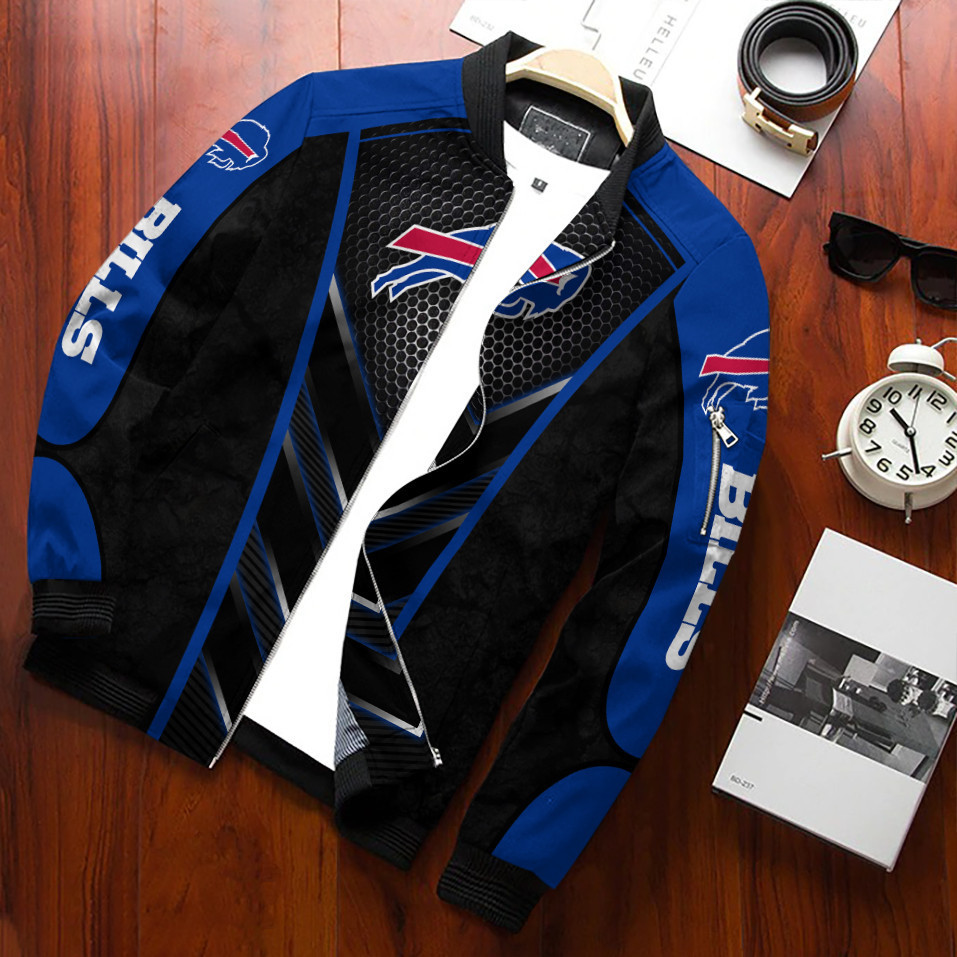 Buffalo Bills Bomber Jacket Full Zip Jacket For Nfl Fans