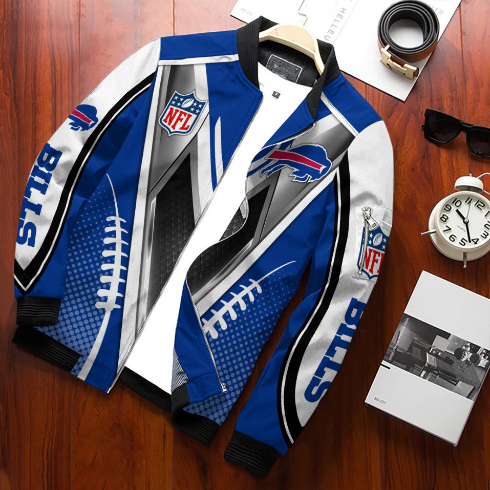 Buffalo Bills Personalized Bomber Jacket Full Zip Jacket For Nfl Fans Sport