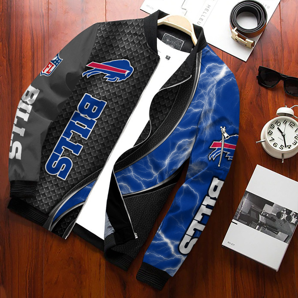 Buffalo Bills Bomber Jacket Zip Up Jacket For Nfl Fans Sport