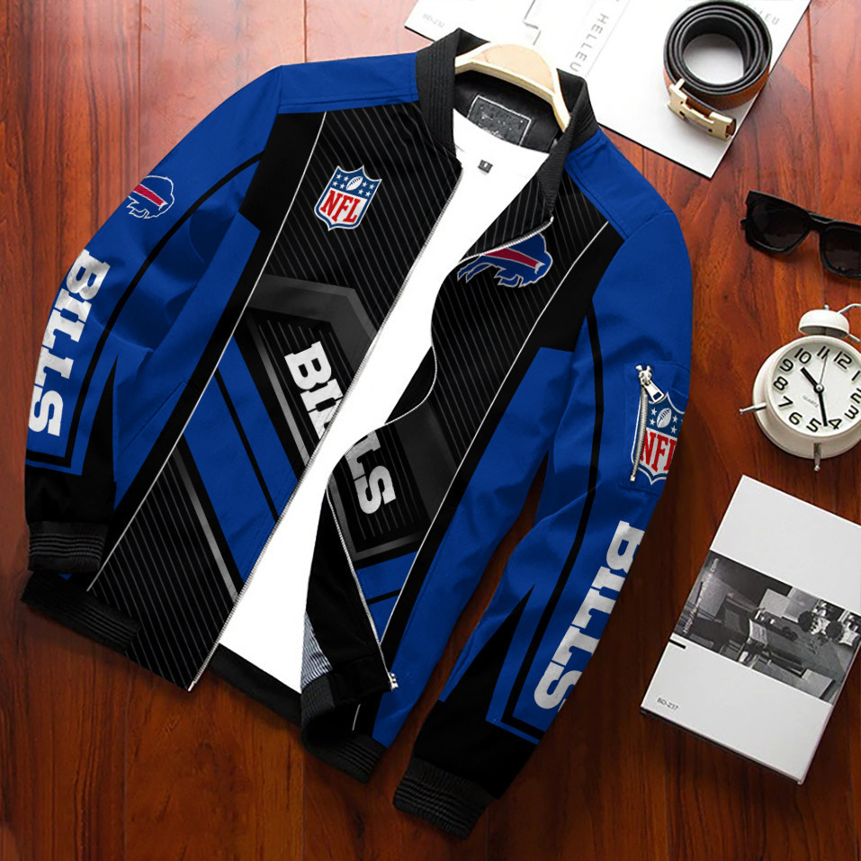 Buffalo Bills Football Bomber Jacket Full Zip Jacket For Nfl Fans Sport