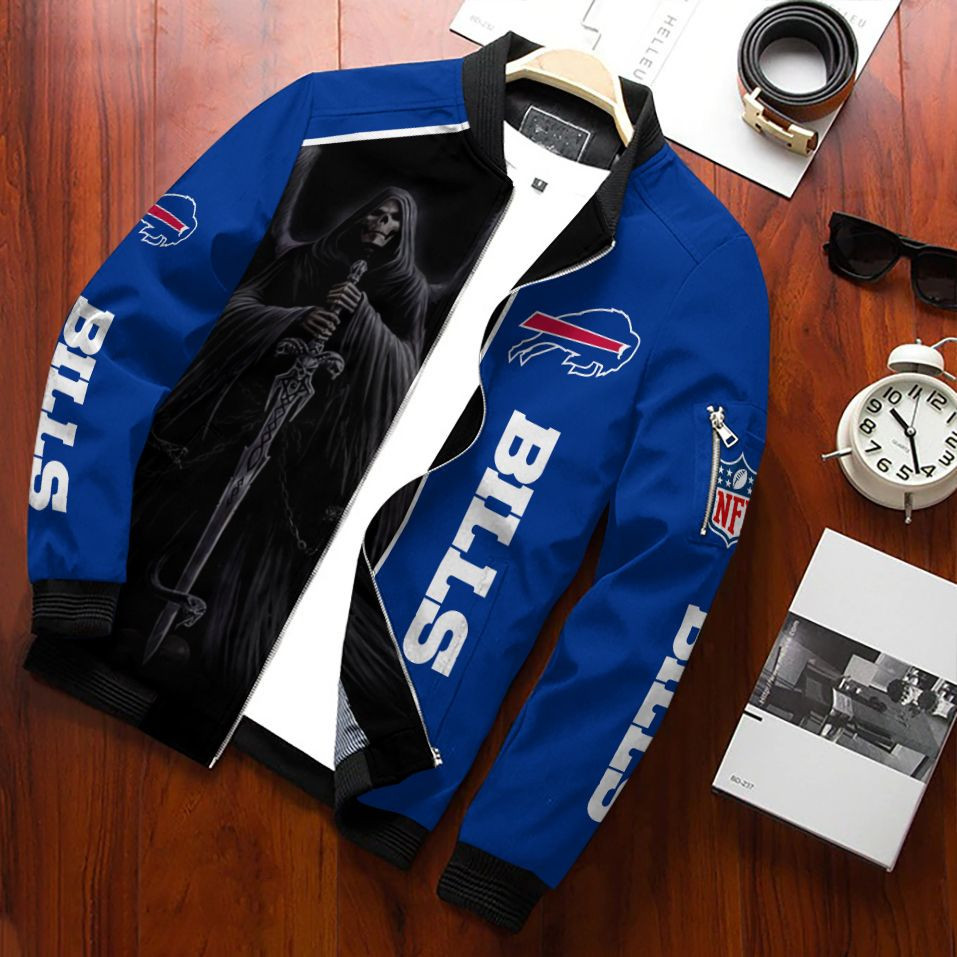 Buffalo Bills Bomber Jacket Full Zip Jacket For Nfl Fans Sport Stylish Outerwear