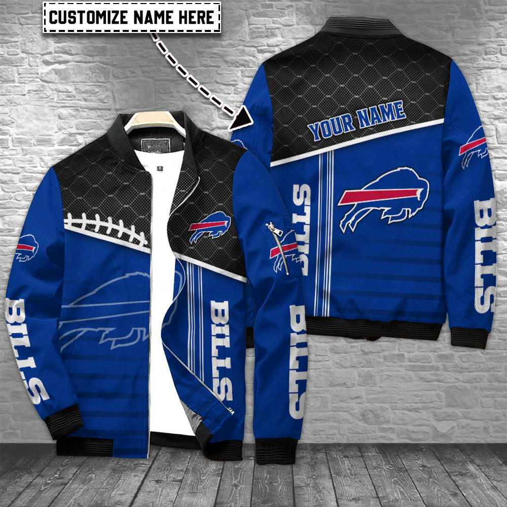 Buffalo Bills Personalized Full Zip Bomber Jacket Best Gift For Sport Team Fan