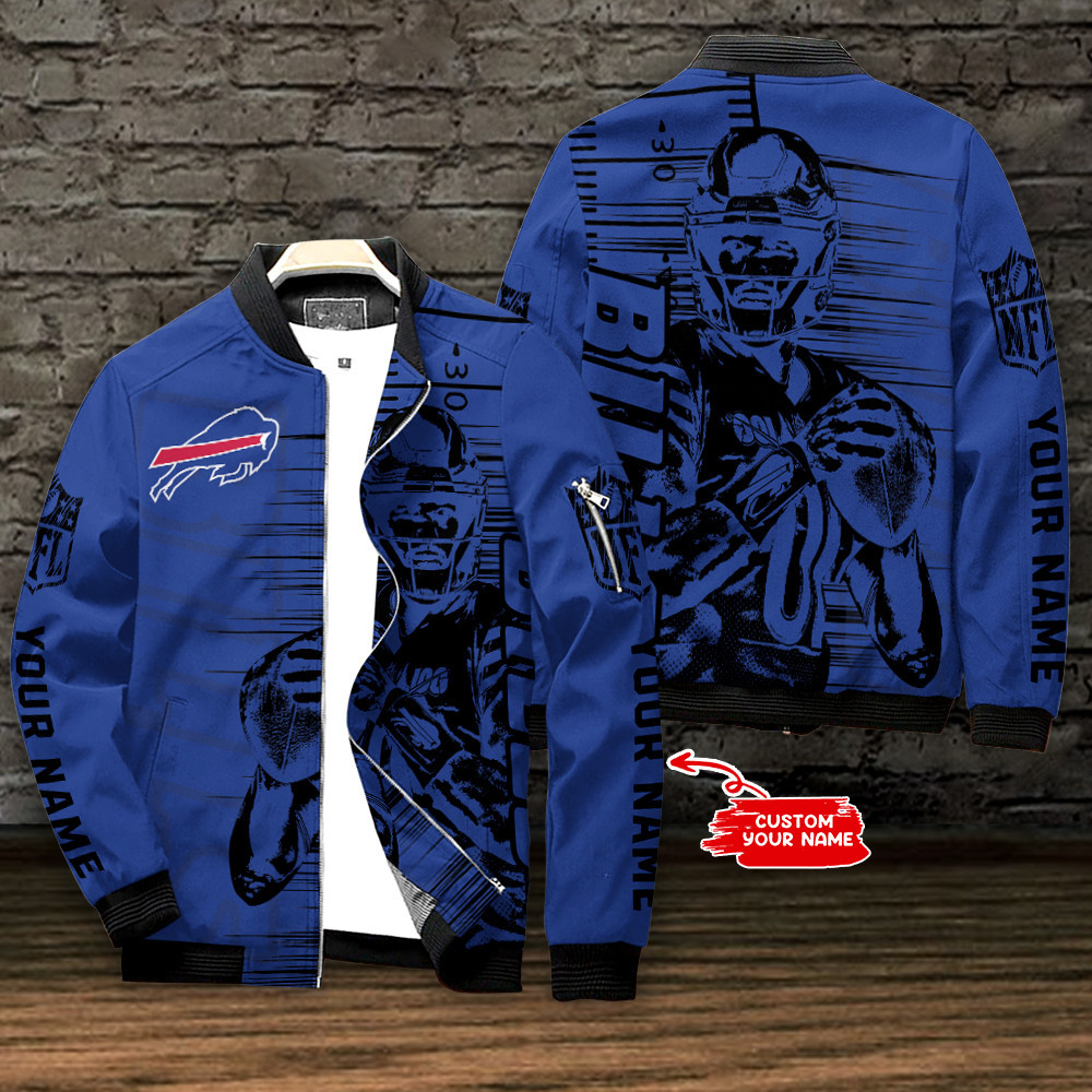Buffalo Bills Nation Football League Personalized Bomber Jacket Best Gift For Sport Team Fan