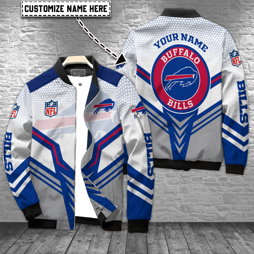 Buffalo Bills Nfl Personalized Bomber Jacket For Sport Team Fan