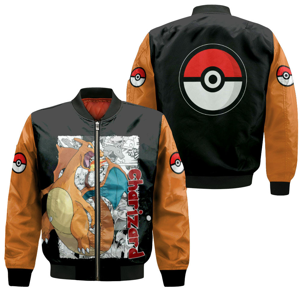 Charizard Anime Bomber Jacket For Anime Manga Fans