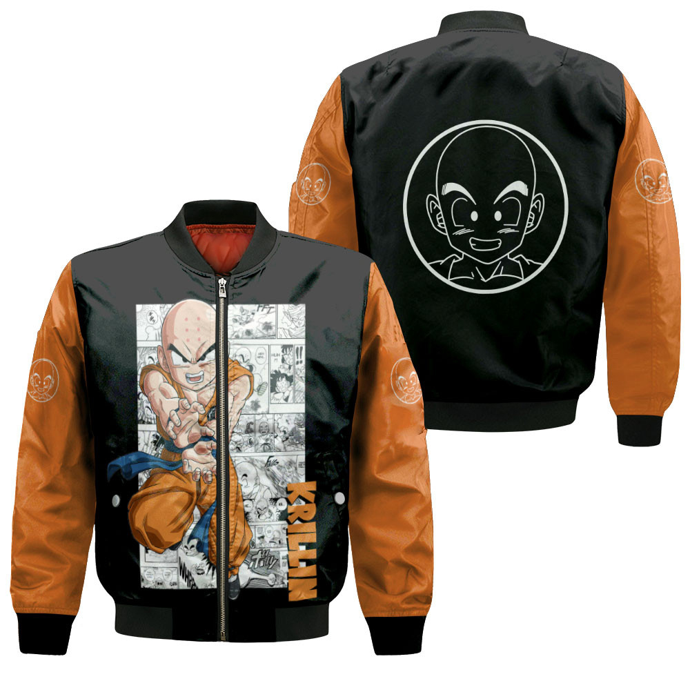 Krillin Anime Bomber Jacket For Anime Manga Fans