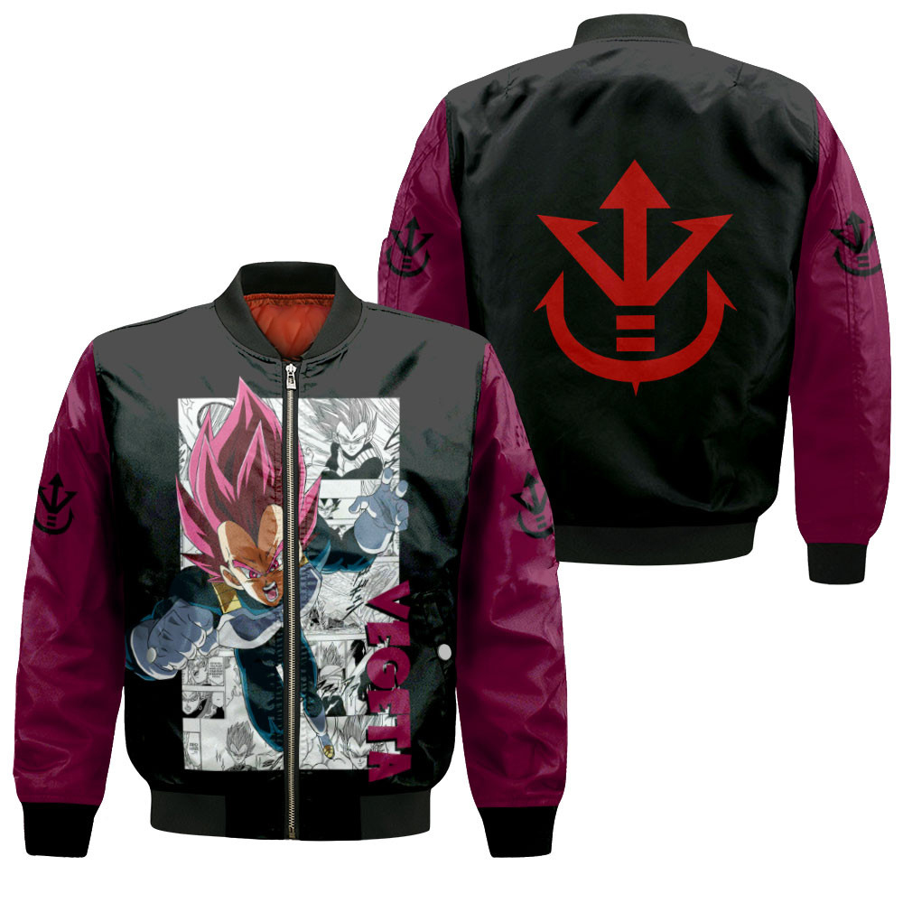 Vegeta God Anime Bomber Jacket For Anime Manga Fans