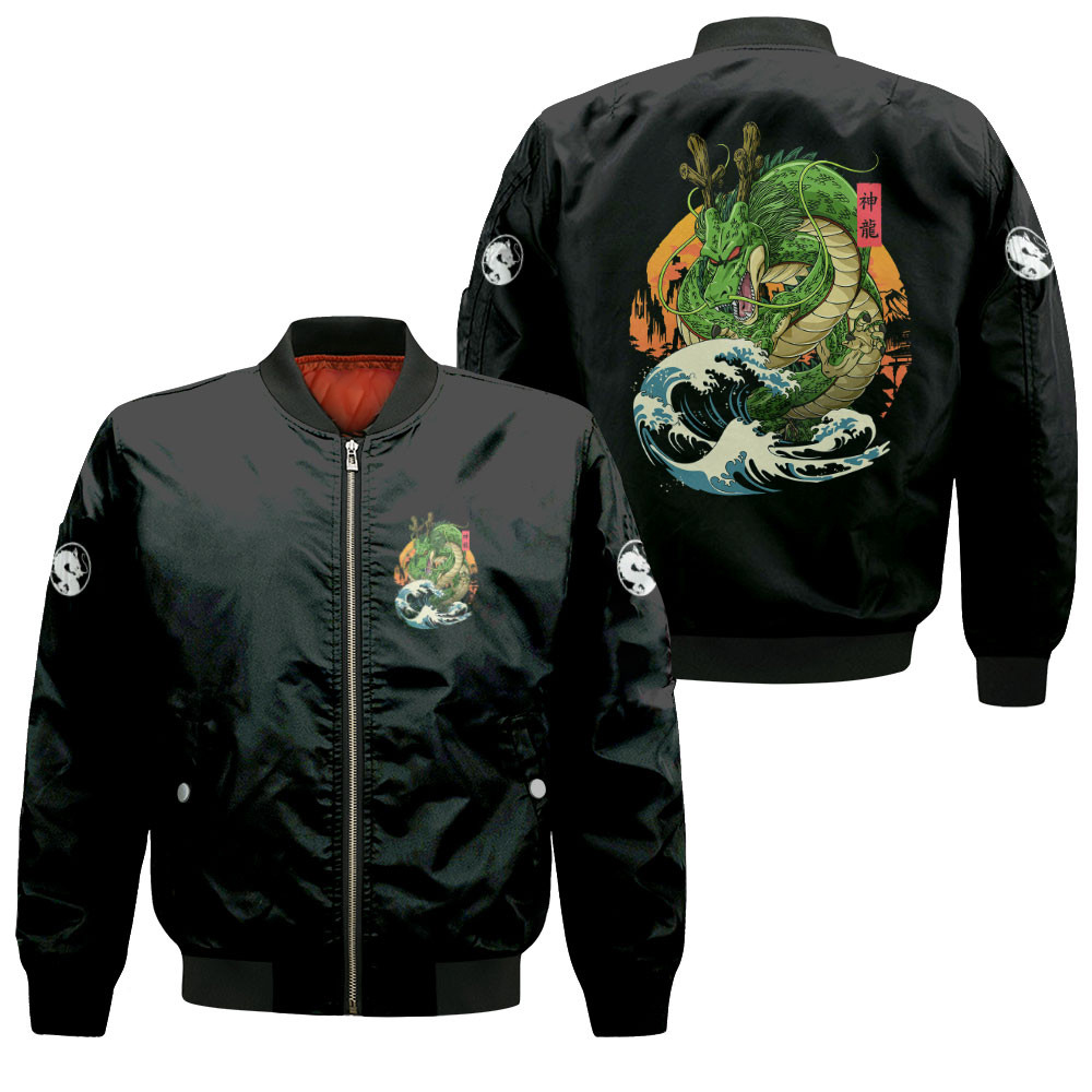Shenron Anime Bomber Jacket Japanese Kanagawa For Anime Manga Fans