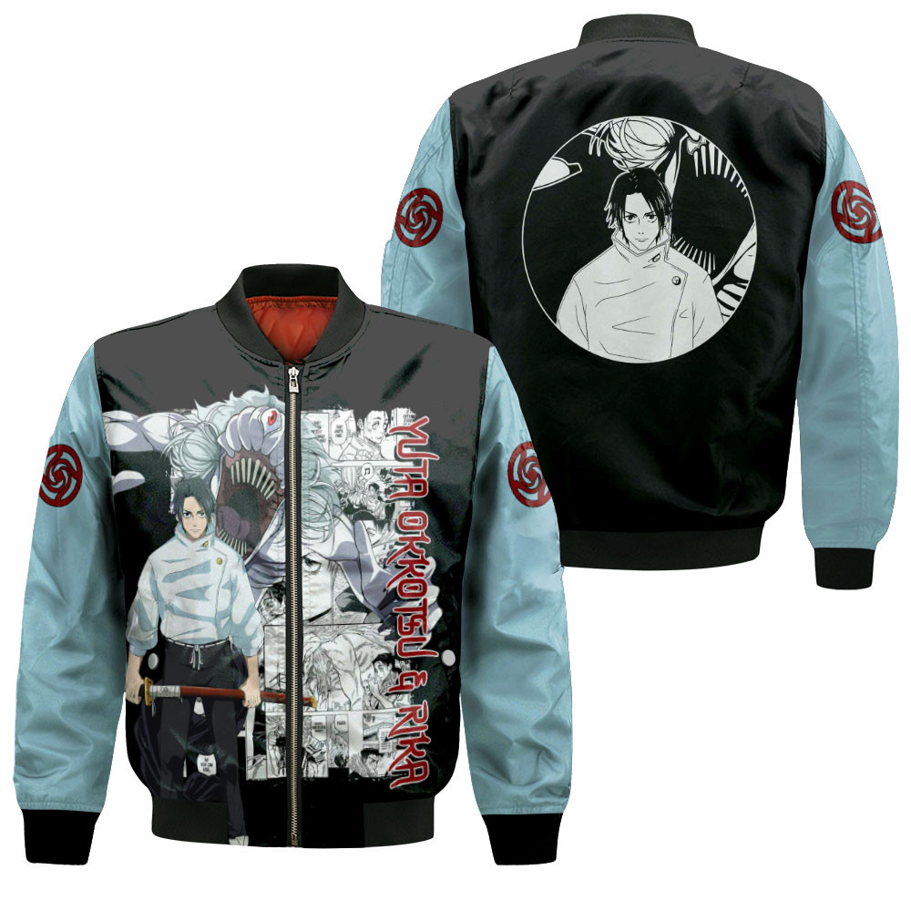 Yuta Okkotsu Customized Anime Bomber Jacket For Anime Manga Fans