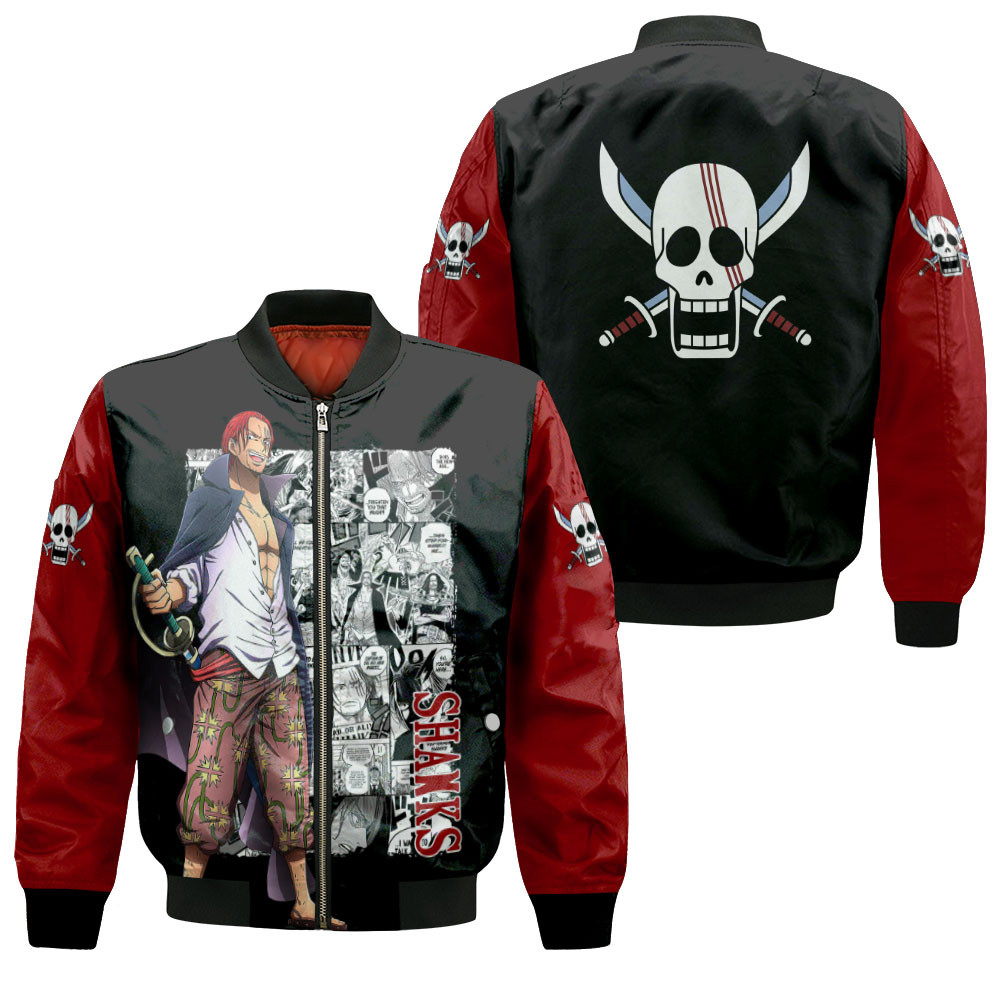 Shanks Customized Anime Bomber Jacket For Anime Manga Fans