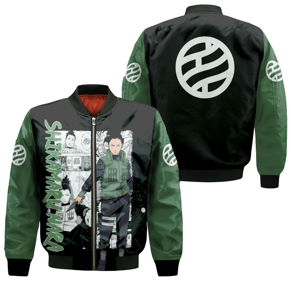 Shikamaru Nara Anime Bomber Jacket Customized Clothes For Anime Manga Fans
