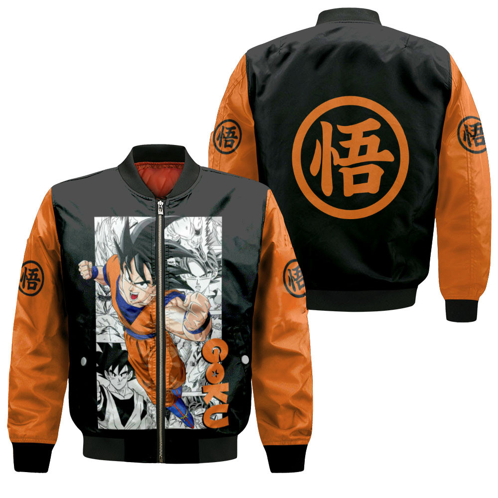 Goku Anime Bomber Jacket For Anime Manga Fans