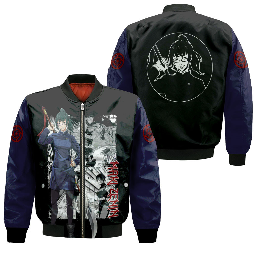 Maki Zenin Anime Bomber Jacket For Anime Manga Fans