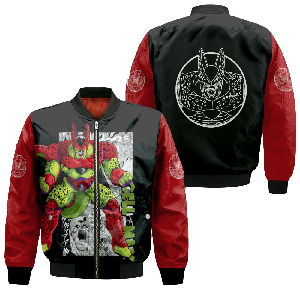 Cell Max Anime Bomber Jacket For Anime Manga Fans