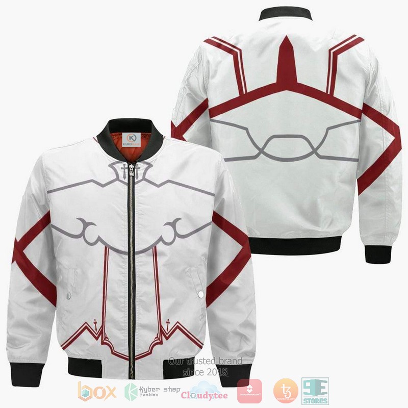 Yuuki Asuna Uniform Sword Art Online Anime Cosplay Costume Bomber Jacket For Anime Manga Fans