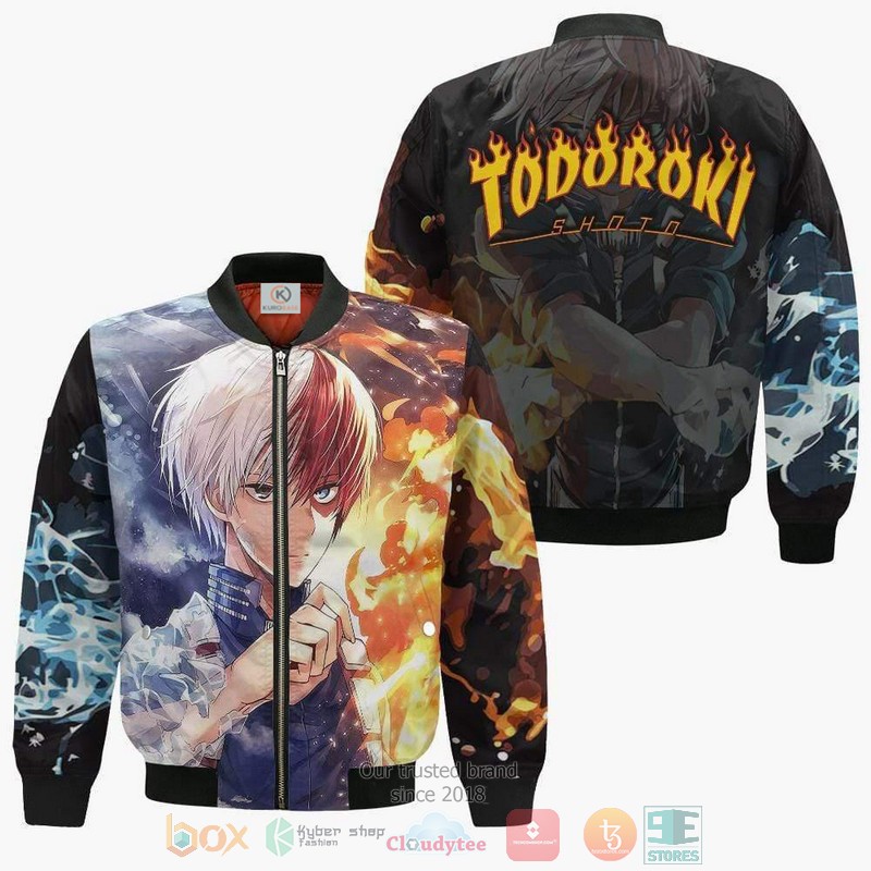 Todoroki Bomber My Hero Academia Anime Outfits Bomber Jacket For Anime Manga Fans
